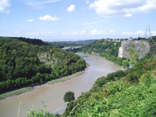View from Avon Gorge towards Pill